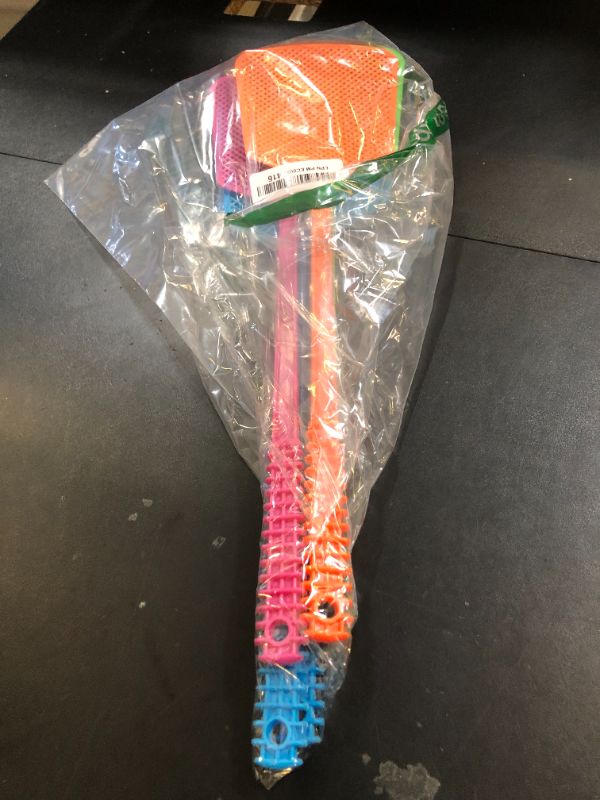 Photo 1 of Fly Swatter,5 Pack Plastic Heavy Duty Manual Fly Killer, Long Handle Flyswatter, Large Bug Swatters That Work for Indoor and Outdoor