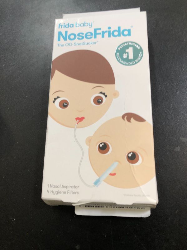 Photo 1 of Frida Baby NoseFrida SnotSucker for Baby, Nasal Aspirator for Baby, Nose Sucker Nasal Aspirator for Allergy Relief + Congestion Relief, FSA/HSA Eligible