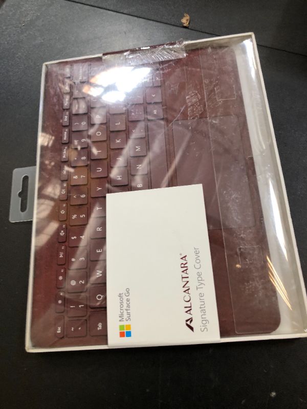 Photo 1 of Microsoft Surface Go Alcantara Signature Type Cover (KCS-00041) Burgundy