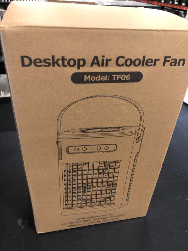 Photo 1 of FANCOLE 4-IN-1 Small Air Conditioner w/ 2 Ice Packs, 16.5ft Remote, 1200ML Tank, 7H Smart Timer, 3Speed & 2Cool Mist Personal Air Conditioner, 7-Color Light Portable AC Unit for Bedroom Cover 100Sq.ft