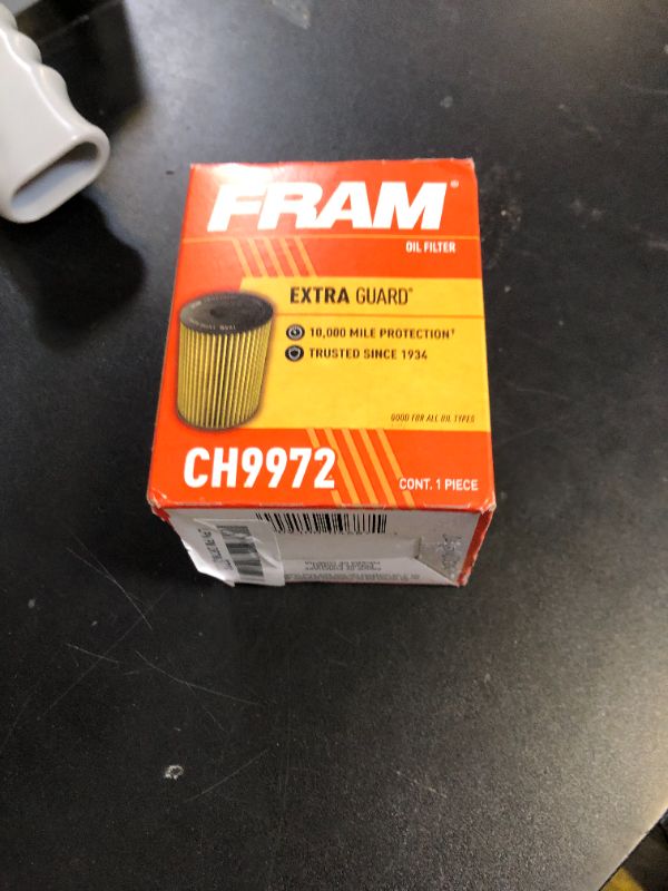 Photo 1 of FRAM Extra Guard CH9972, 10K Mile Change Automotive Replacement Interval Cartridge Engine Oil Filter for Select Vehicle Models