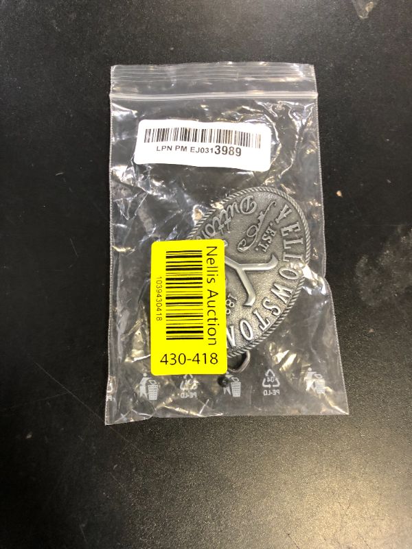 Photo 1 of Changes Yellowstone Dutton Ranch Y Logo Established 1886 Kevin stner Belt Buckle 66-57, Silver