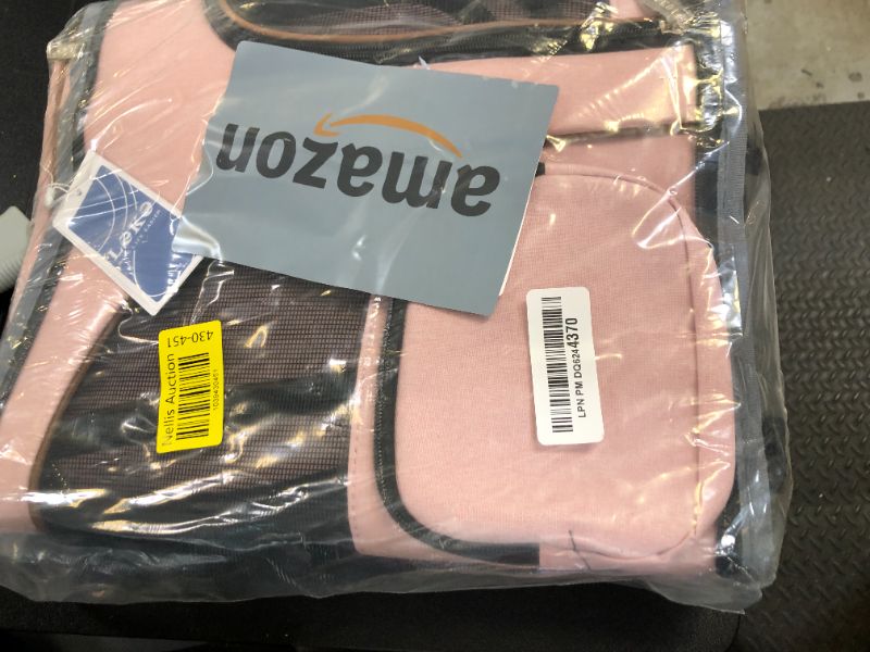 Photo 1 of Lekereise Pet Carrier Backpack Expandable Cat Backpack for Small Dogs Cats, Dog Backpack Bag with Breathable Mesh, Pink