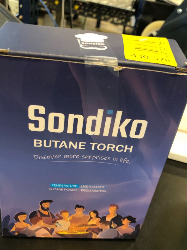 Photo 1 of Sondiko Butane Torch with Fuel Gauge S907, Refillable Soldering Torch with Adjustable Flame for Welding, Resin Art, Industrial(Butane Gas Not Included)