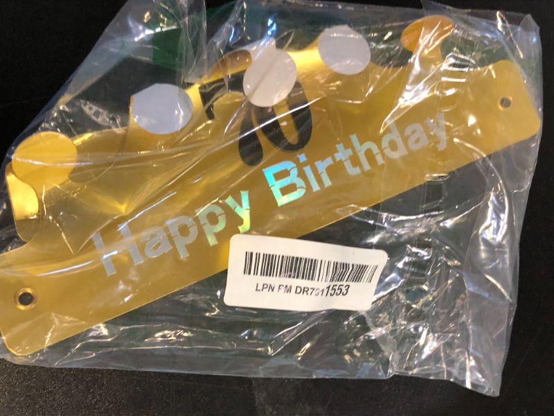 Photo 1 of SPRICEMQC 70th Birthday Hat Paper Crown Golden King Crowns Gold Foil Party Crown Hat Cap for Birthday Celebration Shower Photo Props