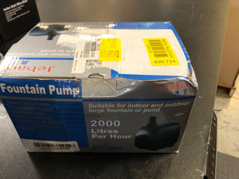 Photo 1 of Jebao WP-2000 Submersible, Hydroponics, Aquaponics, Fountain Pump 530gph, 45w