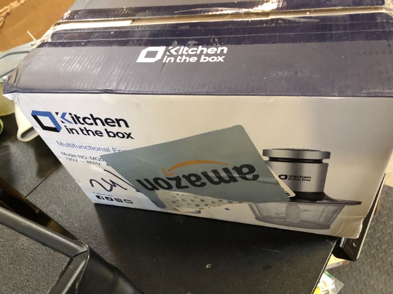 Photo 1 of Kitchen in the box Food Processors,400W All-Copper Motor Meat Grinder & Food Chopper - Electric Vegetable Chopper with 2 Bowls(8 Cup+8 Cup) & 2 Bi-Level Blades for Meat/fish/Vegetable/Baby Food