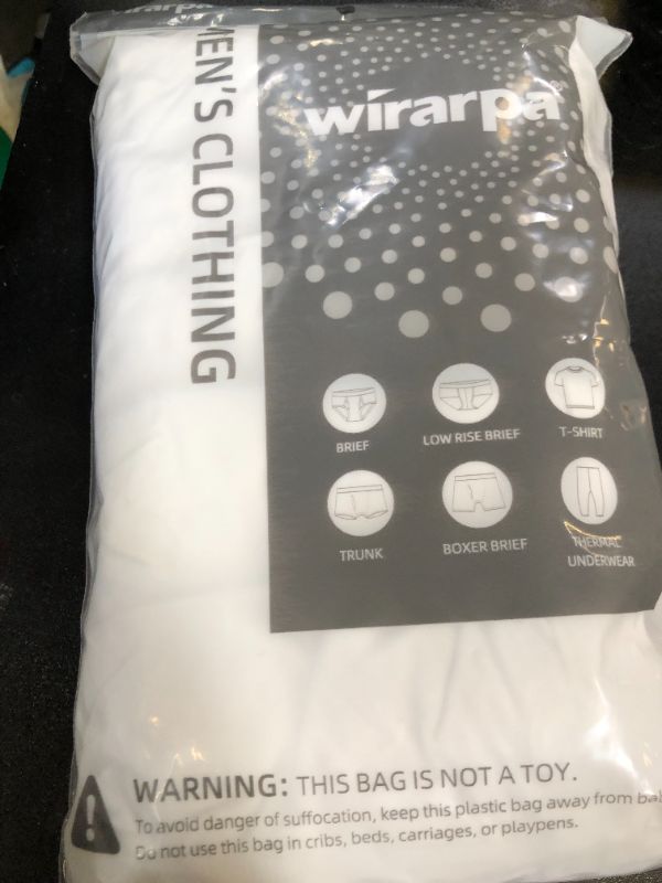 Photo 1 of wirarpa Men's Micro Modal Trunks Soft Underwear Covered Waistband Short Leg Trunks 4 Pack White, Medium