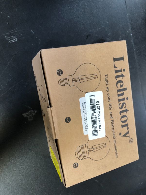 Photo 1 of LiteHistory Dimmable g16.5 led Bulb e12 g16 1/2 led Candelabra Bulb 40w led Edison Bulb 2700K 400lm ac120v 4w g50 led Globe Bulb for Chandelier,Vanity and Ceiling Fan Light Bulbs 6Pack