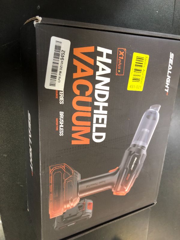 Photo 1 of SEALIGHT Handheld Car Vacuum Wireless, Portable Vacuum Cleaner with 21000pa High Power Suction, Two Batteries Long Endurance, 18v/120w Mini Vacuum Cleaner for Car, Home, Office, Pet