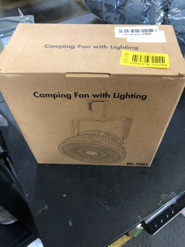 Photo 1 of MORECORE Portable Camping Fan with LED Lantern, 24HRS Running 8inch Rechargeable Tent Fan, Powerful 3-Speed 180° Rotate with Hook, Quiet for Outdoor RV Travel Fishing Hurricane Emergency Power Outage