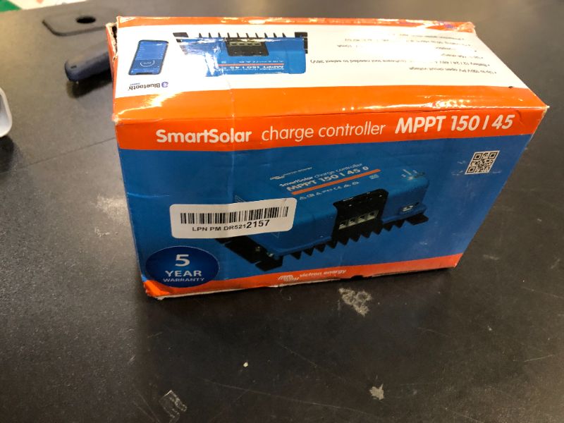 Photo 1 of Victron Energy SmartSolar MPPT Solar Charge Controller (Bluetooth) - Charge Controllers for Solar Panels - 150V, 45 amp, 12/24/36/48-Volt