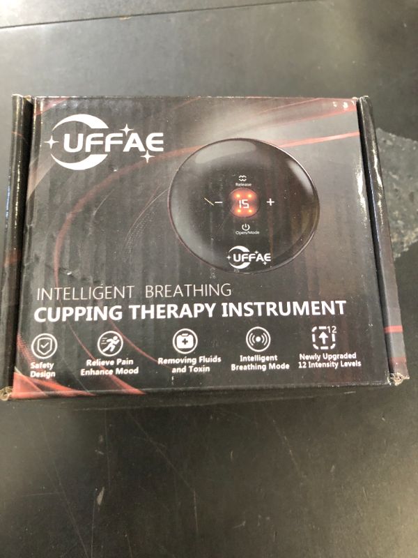 Photo 1 of UFFAE 5-in-1 Electric Cupping Therapy Set, Smart Cupping Therapy Massager, 12 Levels of Suction Strength and Temperature Control?for Targeted Pain Relief, Portable Electric Cupping Device