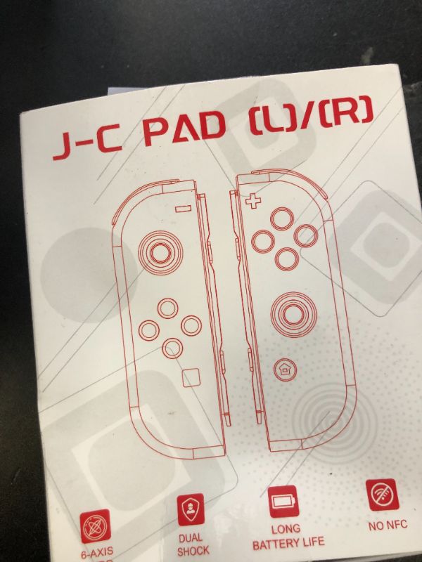 Photo 1 of FAREMOCI Wireless Switch Controller Replacement for Switch/OLED/Lite,Dual Vibration, 6-Axis Gyro, Wake-Up, Motion Control, Screenshot, Anti-Slip grip/Joystick,Left/Right Gamepad,No NFC,(Blue and Red)