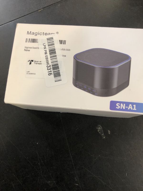 Photo 1 of Magicteam Sound Machine White Noise Machine with 20 Non Looping Natural Soothing Sounds Memory Function 32 Levels of Volume Powered by AC or USB and Sleep Sound Timer Therapy for Baby Kids Adults