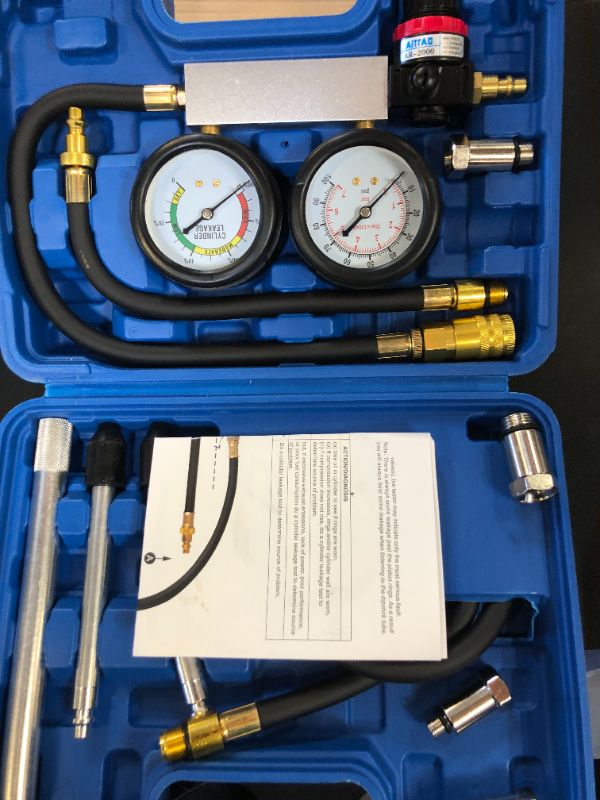 Photo 1 of Orion Motor Tech 3 Way AC Diagnostic Manifold Gauge Set for Freon Charging, Fits R134A R12 R22 and R502 Refrigerants, with 3FT Hose, Tank Adapters, Quick Couplers and Can Tap