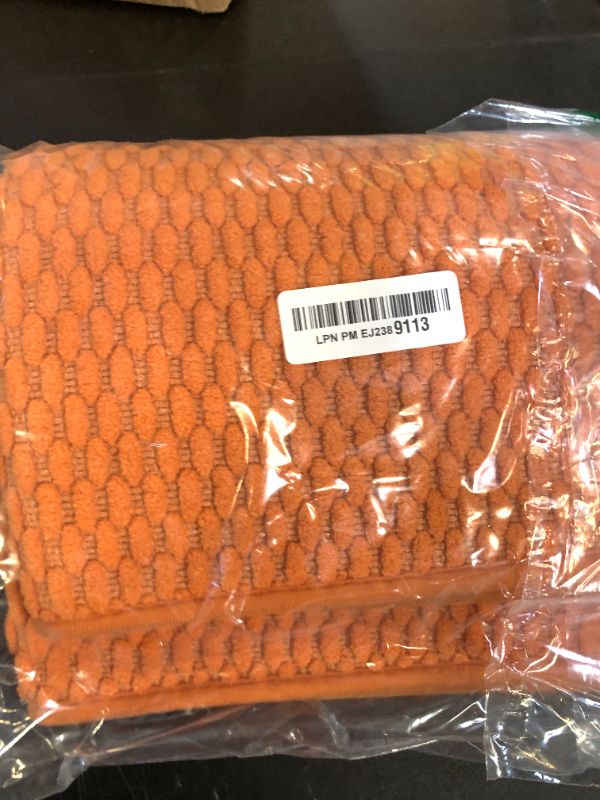 Photo 1 of MIULEE Orange Bathroom Rugs Sets 2 Piece - Fall Absorbent Bath Mats Set Made of Thick Fluffy Microsiber for Bathroom Floor, Tub or Entryway, Non Slip Rubber Backside, Machine Washable - 16''x24''