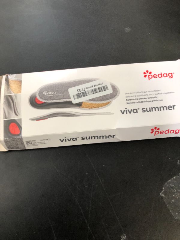 Photo 1 of Pedag Viva Summer | Terry Cotton Sockless Orthotic Insoles | Handmade in Germany | Planter Fasciitis Relief | Metatarsal Support | Sweat Absorbing | For Warm Weather | 1 Pair | Women US 8/ Men5/ EU 38