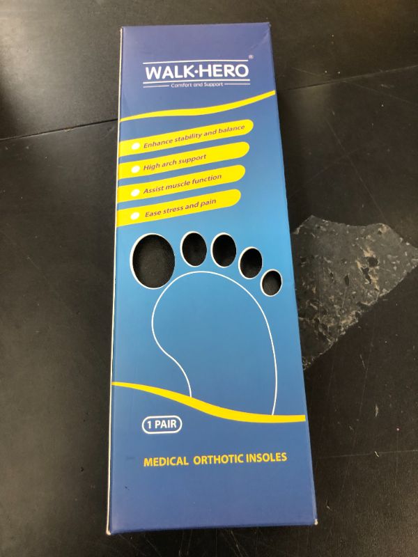 Photo 1 of Plantar Fasciitis Feet Insoles Arch Supports Orthotics Inserts Relieve Flat Feet, High Arch (Mens 12-12 1/2 | Womens 14-14 1/2)