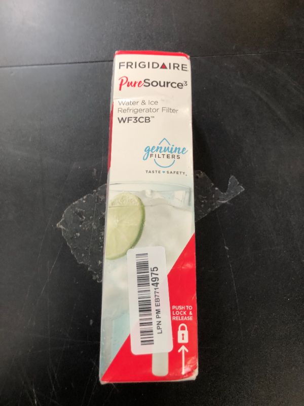 Photo 1 of Frigidaire WF3CB Puresource3 Refrigerator Water Filter, White, 1 Count (Pack of 1)