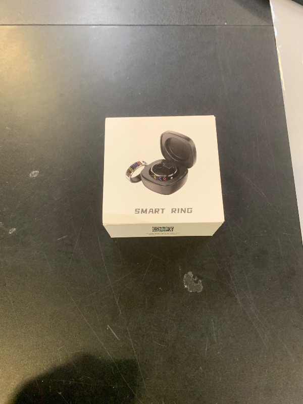 Photo 1 of Smart Ring Fitness Tracker with Color Display Screen, IP68 Waterproof Fitness Ring with Charging Case, Health Ring for iOS Android, Activity Tracker