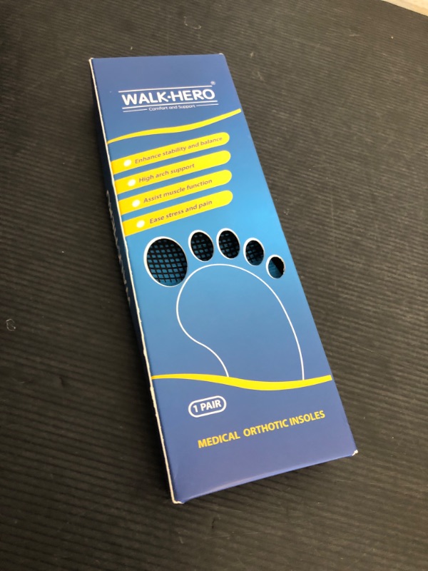 Photo 1 of Inserts Relieve Plantar Fasciitis - Flat Feet Insoles Arch Supports, Orthotic Insoles for Foot Pain Arch Pain Reduce Muscle Fatigue Absorb Shock (Mens 6-6 1/2 | Womens 8-8 1/2)