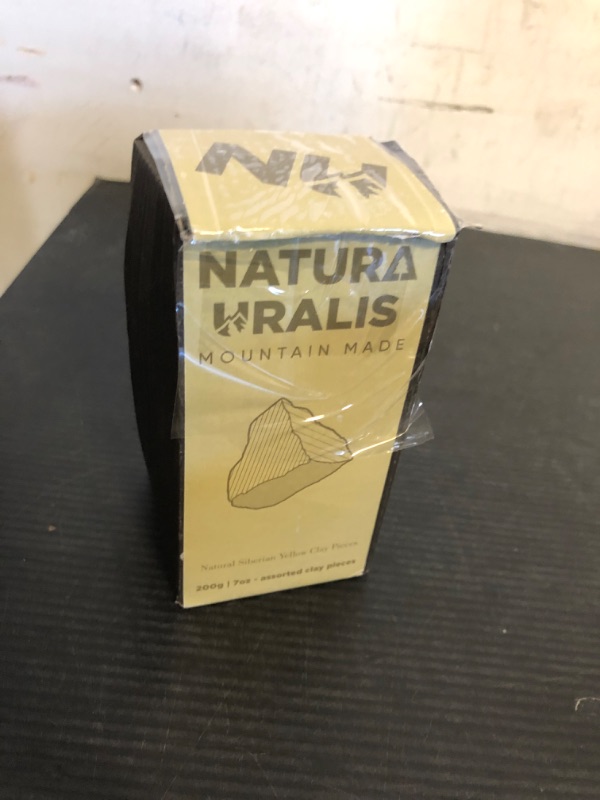 Photo 1 of Natura Uralis Siberian Clay | Natural Yellow Clay, 7oz - Pastel to Golden, Amazing Crunch, Earthy, Velvety Texture, ASMR Sensation