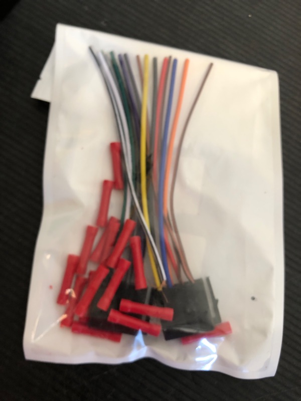 Photo 1 of 8+8Pin Universa ISO Car Radio Wiring Harness, Android Car Stereo Harness Adapter Radio Power Speakers Wiring Adapter ISO Radio Harness Adapter Replacement for Boss Jenson Leadfan SJOYBRING Bluetooth