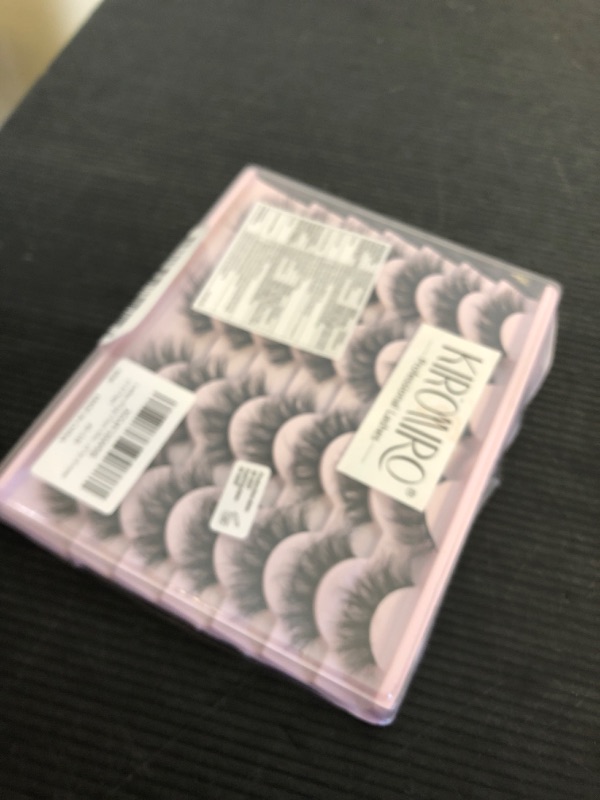 Photo 1 of Lashes Wispy Faux Mink Lashes False Eyelashes Natural Look 16mm Eye Lashes 6D Volume Fake Lashes pack by Kiromiro 14 Pairs