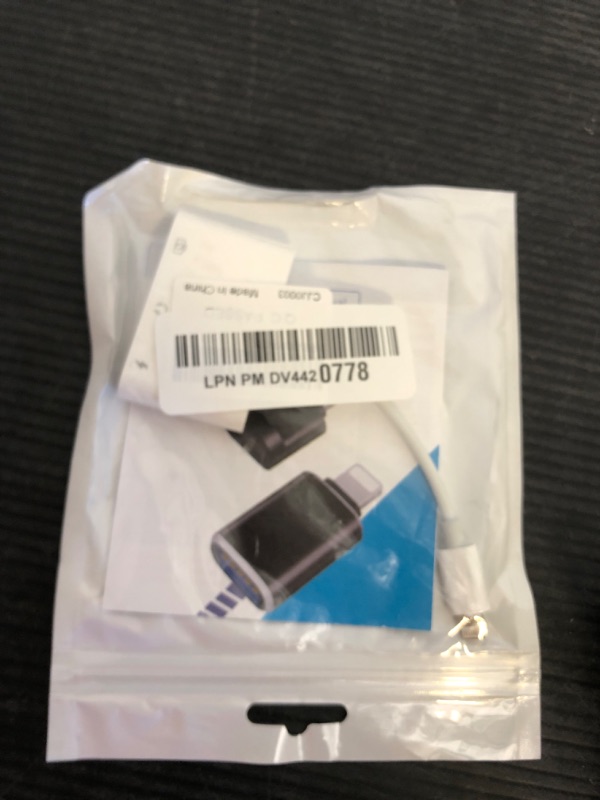 Photo 1 of zoyuzan Compatible for iPhone Headphone Adapter 3.5mm AUX Audio Jack Charger Dongle Earphone Splitter Compatible with Lightning Male to USB Female OTG Power Charging Camera MIDI Connector for ipad