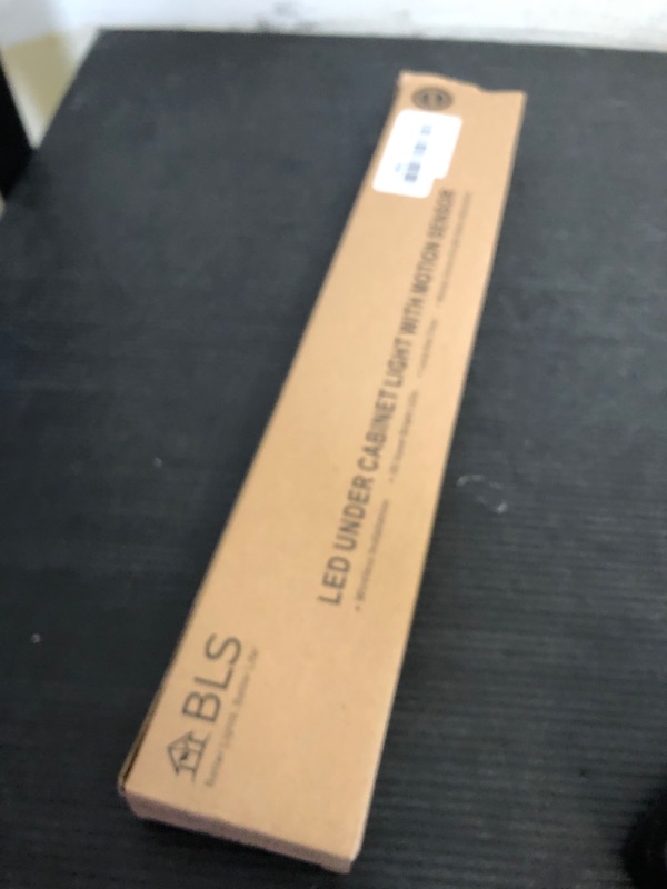 Photo 1 of BLS T01L LED Closet Light, Super Bright 20 LED Under Cabinet Lighting Battery Powered/DC Input Wireless Motion Sensing Light, Auto On Off Switch, Motion Sensor & Light Sensor, Light Beam Adjustable