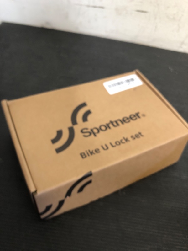 Photo 1 of Sportneer Bike Lock: Heavy Duty Anti Theft Bike U Lock with 5ft Security Steel Cable - 17mm Shackle Bicycle U-Locks with Keys & Sturdy Mounting Bracket for Road, Mountain, Electric & Folding Bike