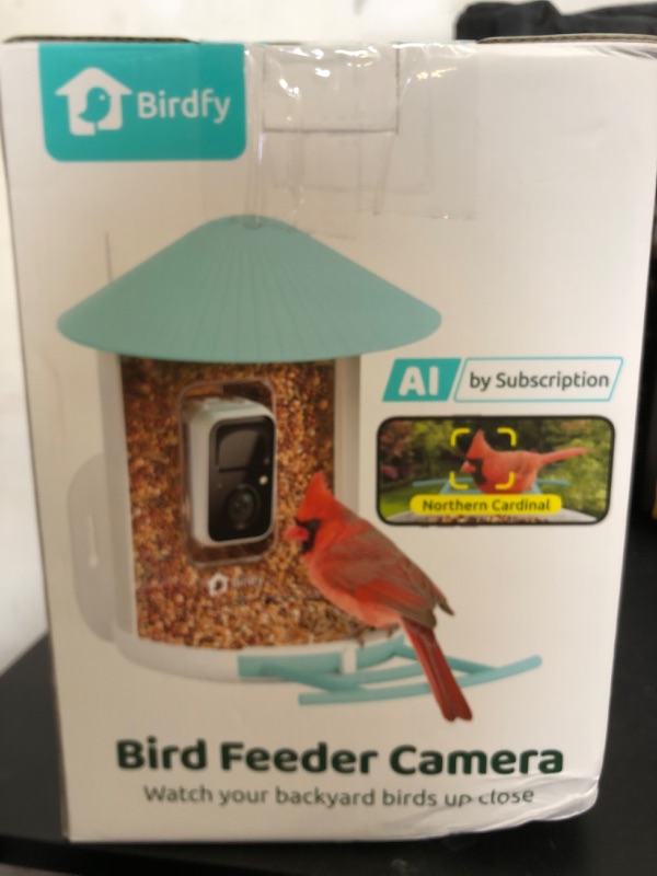 Photo 1 of NETVUE by Birdfy Smart Bird Feeder with Camera, Bird Watching Camera, Auto Capture Video & Motion Detection, 1080P Live Steam, Cardinal Feeder Outdoor Wireless, Ideal Present for Backyard Birder, Blue