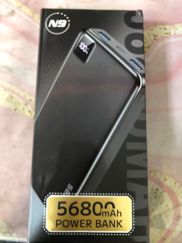 Photo 1 of Moihosso Portable Charger Power Bank 56800mAh Battery Pack-22.5W Fast Charging with USB C & LED Display, 3 Outputs High Capacity Portable Power Bank for iPhone 16/15/14/13 Series, Samsung, iPad etc