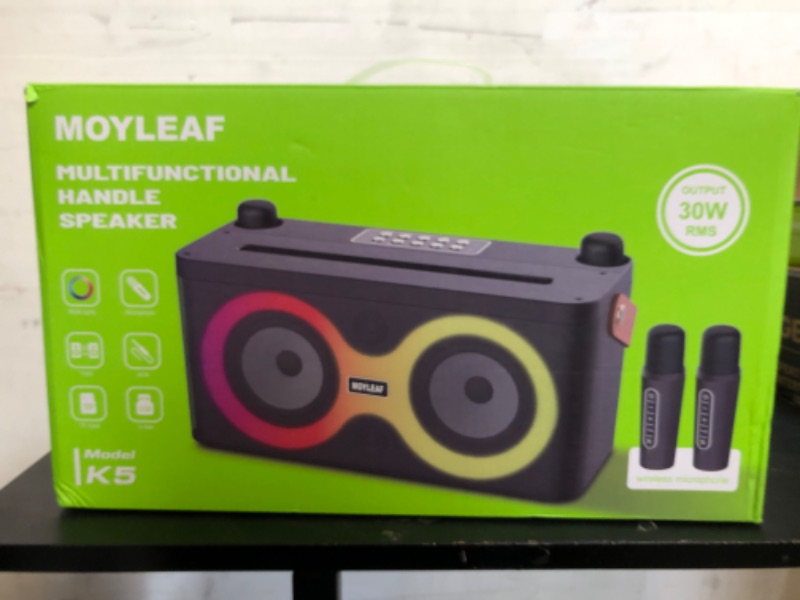 Photo 1 of Karaoke Machine for Adults & Kids,Karaoke Speaker with 2 Karaoke Microphone,Portable Karaoke Machine with Pa System