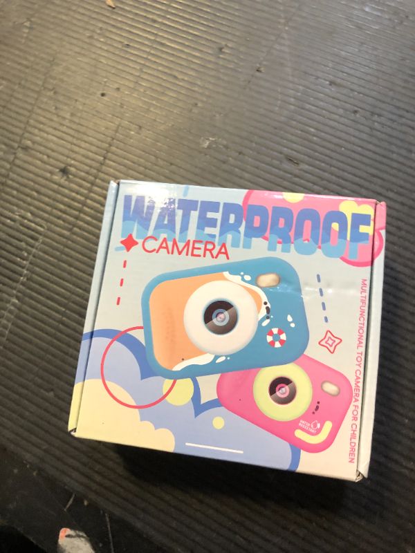 Photo 1 of Kids Camera Waterproof, IP67 Underwater Camera for Kids Aged 3-12, HD Kids Digital Camera with 1080P Video Recording, Durable ABS Material, Pool Toys for Boys Girls with 32GB Card (Pink)