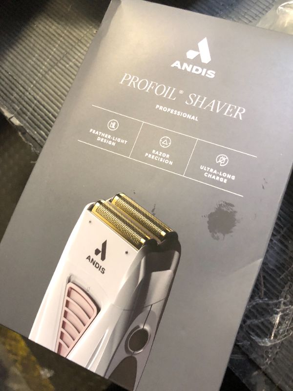 Photo 1 of Andis TS-1 17235 Pro Foil Lithium Titanium Foil Shaver, Cord/Cordless, Smooth Shaving Cordless Shaver with Charger, Gray