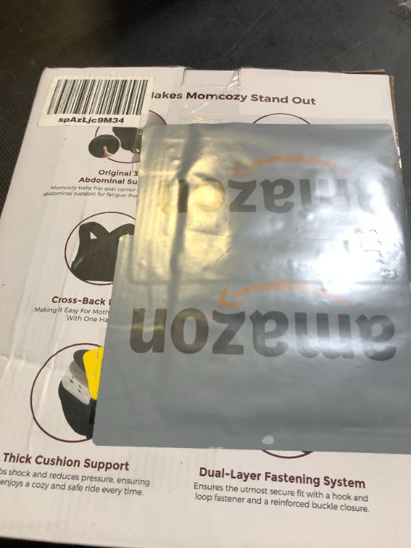 Photo 1 of Momcozy Baby Carrier with Hip Seat, 2-in-1 Forward-Facing Carry for Active Babies, Detachable Hands-Free Carrier up to 44lbs, Breathable Infant Carrier Fits Waist Sizes up to 47 Inches, AirMesh Grey