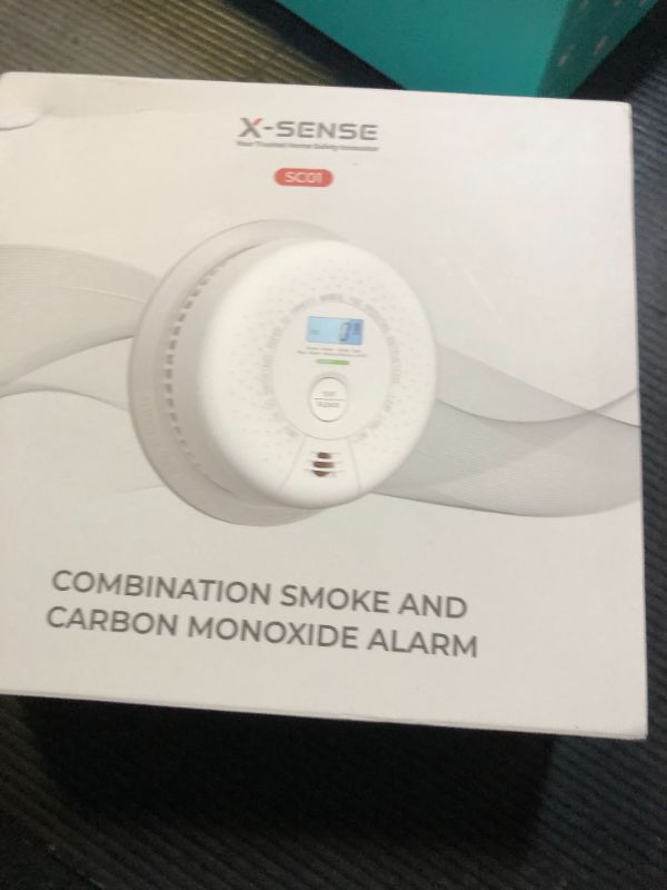 Photo 1 of X-Sense  Detector Carbon Monoxide Detector Combo, 10-Year Battery Smoke Detector with Display, Standalone Model SC01, Single Pack