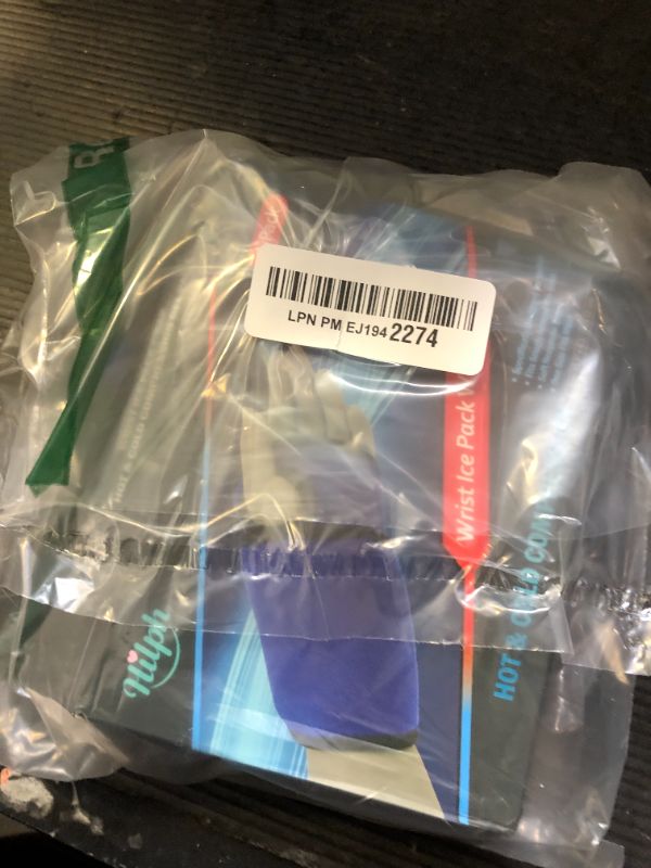 Photo 1 of Hilph Wrist Ice Pack Wrap for Pain Relief, HSA or FSA Eligible, Reusable Wrist Brace with Gel Cold Pack for Injuries, Hot & Cold Compress Hand Ice Pack for Carpal Tunnel, Rheumatoid, Tendonitis, Blue