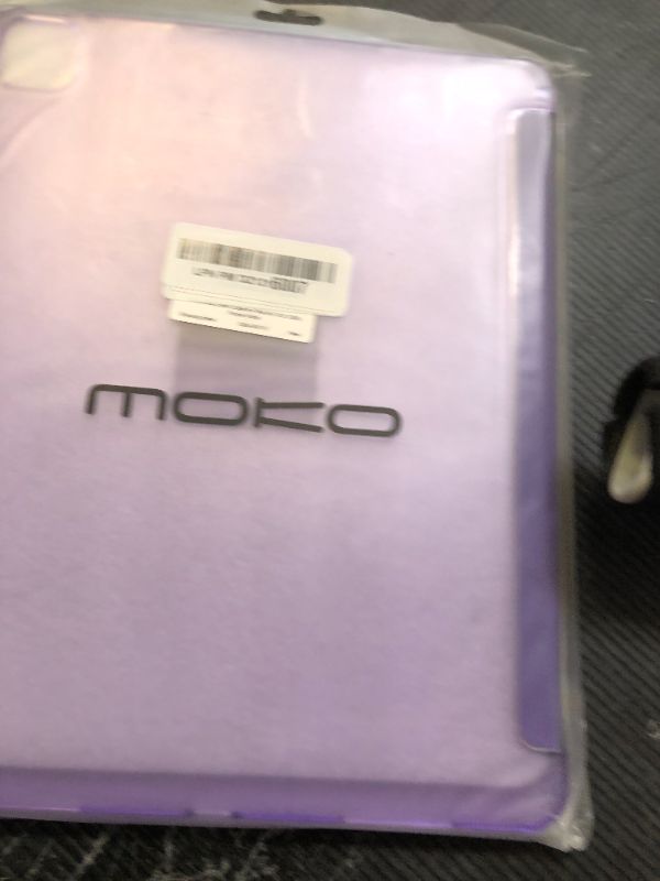 Photo 1 of MoKo for iPad Air 13 Inch M2 Case 2024/ iPad Pro 12.9 Case (6th/5th Gen 2022/2021), Slim Smart Shell Translucent Frosted Hard PC Back Cover, Support Touch ID & Pencil Pro/2nd/USB-C, Purple Violet