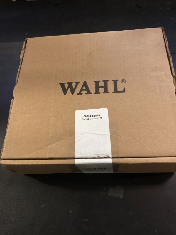 Photo 1 of Wahl Clipper USA Deluxe Corded Chrome Pro, Complete Hair and Trimming Kit, Includes Corded Clipper, Cordless Battery Trimmer, and Styling Shears, for a Cut Every Time - Model 79524-5201M