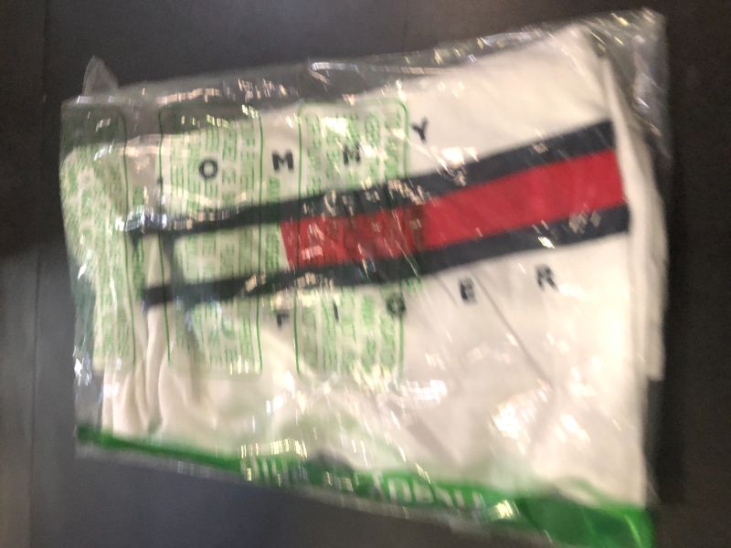 Photo 1 of Tommy Hilfiger Boys' Short Sleeve Flag Crew Neck T-Shirt, Signature White, 20