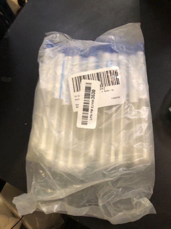 Photo 1 of EXCEART 50 Sets Nasopharyngeal Specimen Flocked Swab Nasal Swabs Sterile Individually Wrapped Nylon Flocking Tip Flocked Swab with Tube and Labels for Sampling?Random Color?