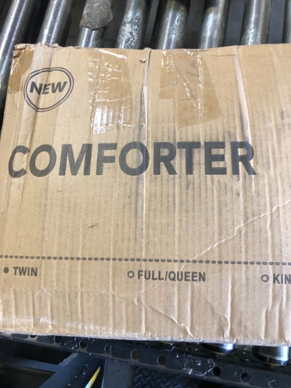 Photo 1 of Joysoul Twin Size Down Comforter - All Season Ultra Soft Goose Down & Feather Fiber Fill, Luxury Hotel Light Gray Duvet Insert with Corner Tabs (68" X 88")