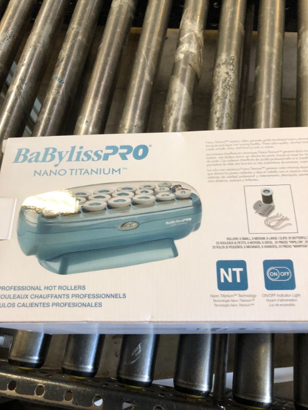 Photo 1 of BaBylissPRO Hot Rollers For All Hair Lengths, Nano Titanium Hair Styling Tools & Appliances, 20 Count (Pack of 1) BABNTCHV21