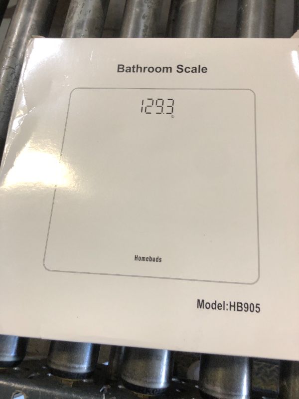 Photo 1 of Homebuds Digital Bathroom Scale for Body Weight, Weighing Professional Since 2001, Crystal Clear LED and Step-on, Batteries Included, 400lb/180kg, Blue