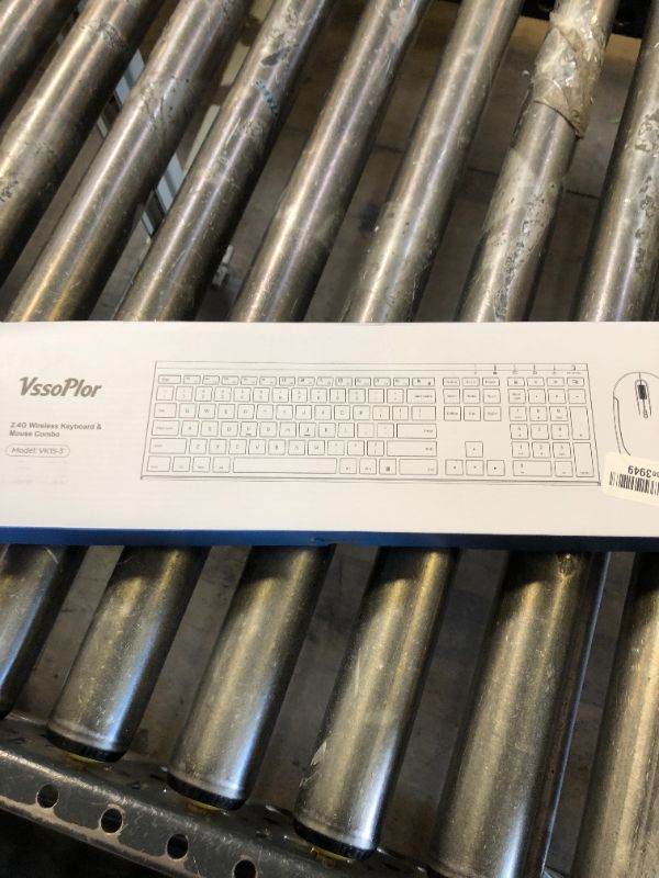 Photo 1 of Wireless Keyboard and Mouse Combo, 2.4GHz Ultra-Slim Aluminum Rechargeable Keyboard with Whisper-Quiet Mouse for Windows, Laptop, PC, Desktop - White Gold