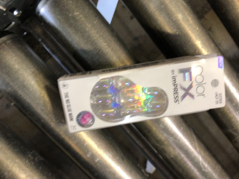 Photo 1 of KISS colorFX by imPRESS Press On Nails , ‘Sour Love’, Solid White with Pearlescent Finish, Short Oval, New & Improved Adhesive, Includes 30 Fake Nails, Prep Pad, 1 Manicure Stick, 1 Mini Nail File