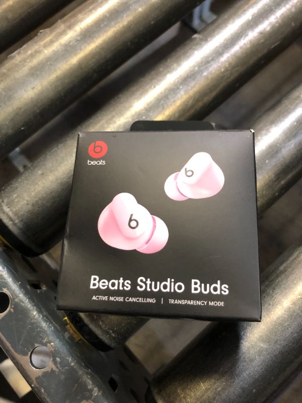 Photo 1 of Beats Studio Buds - True Wireless Noise Cancelling Earbuds - Compatible with Apple & Android, Built-in Microphone, IPX4 Rating, Sweat Resistant Earphones, Class 1 Bluetooth Headphones - Sunset Pink